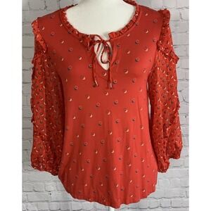 Maeve‎ by Anthropologie Jacquine peasant blouse size XS